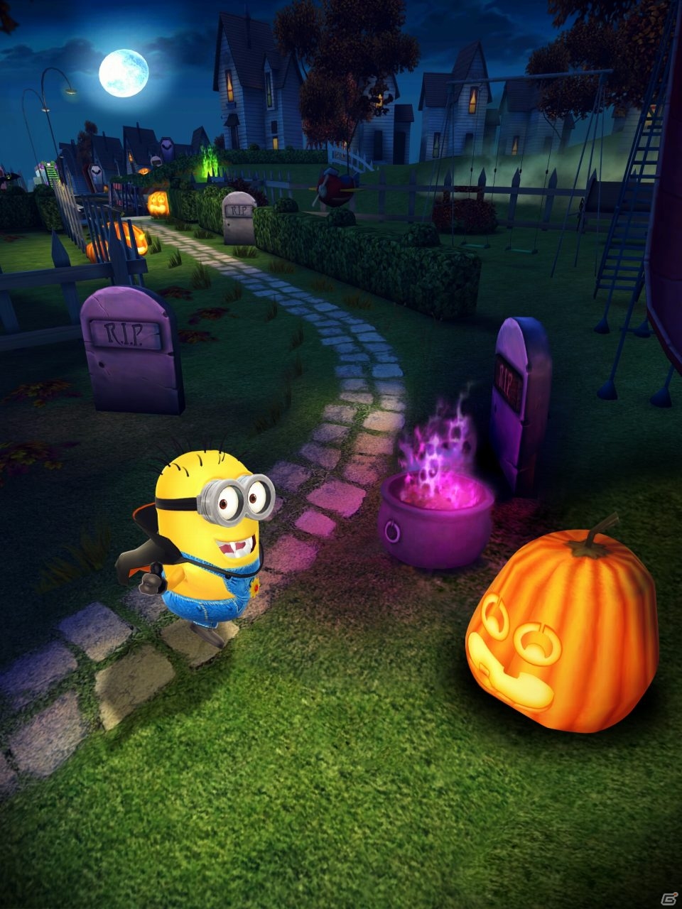 Android 怪盗グルーのミニオンラッシュ ハロウィンムード満点の住宅街などが登場するハロウィンアップデートが実施の画像 ゲーム情報サイト Gamer