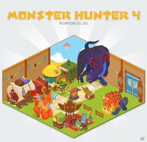 iOS/Android「LINE PLAY」公式アバターに「モンスターハンター4」が初登場―オトモアイルーやゴア・マガラがルームに登場の画像2