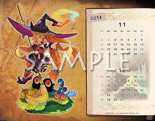 「魔女と百騎兵」「神様と運命革命のパラドクス」「魔界戦記ディスガイアシリーズ」の卓上カレンダー2014年版が10月26日より発売の画像3
