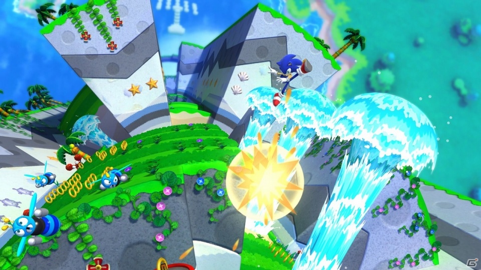 Wii U/3DS「ソニック ロストワールド」新ステージのトロピカルコーストを紹介―プラットフォームごとに異なる対戦プレイの情報もの画像22