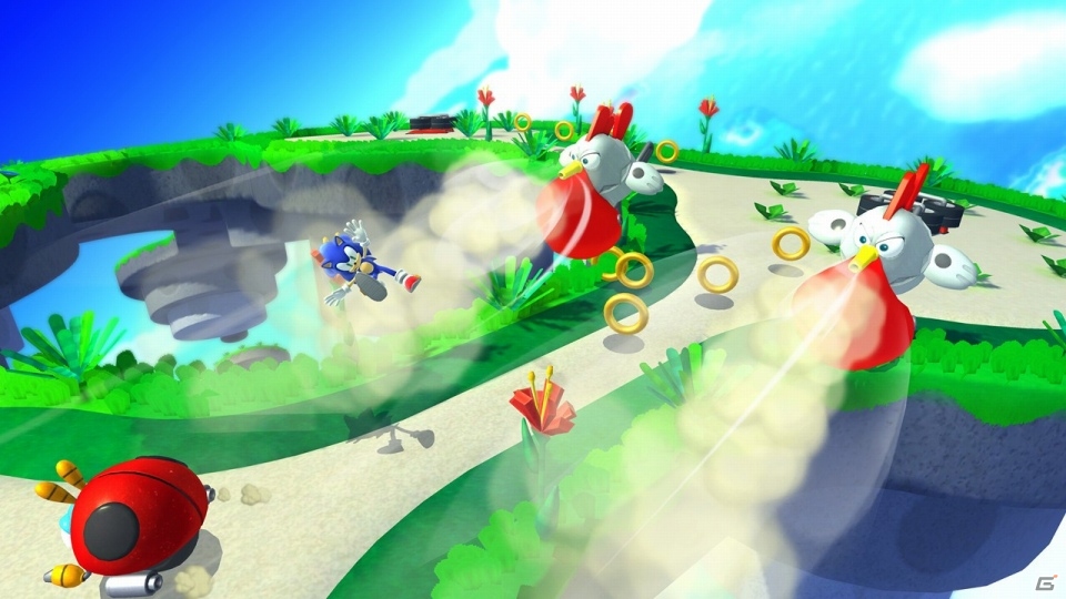 Wii U/3DS「ソニック ロストワールド」新ステージのトロピカルコーストを紹介―プラットフォームごとに異なる対戦プレイの情報もの画像28