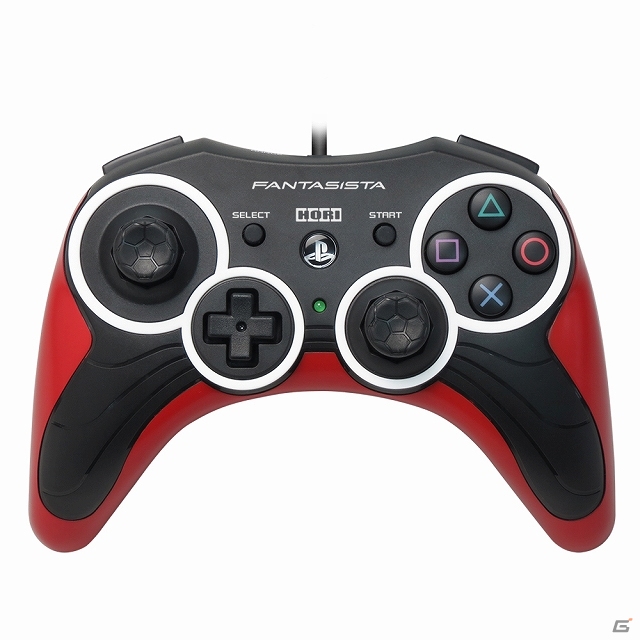 サッカーゲームの操作性に特化した特殊仕様のPS3用コントローラ「ファンタジスタ for PlayStaton3 ブラック/ホワイト」が11月に発売予定の画像1