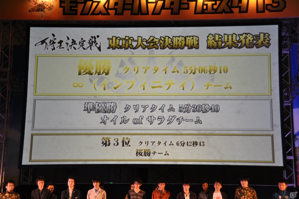 ゴア・マガラ最速討伐タイムは「5分06秒10」！「モンスターハンターフェスタ‘13」ステージレポートその2「狩王決定戦」「親子ハンター/女子ハンター日本一決定戦」の画像55