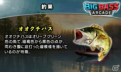 多彩なゲームモードでバス釣り名人を目指そう！3DSダウンロードソフト「ビッグバス アーケード」が10月30日に配信の画像10