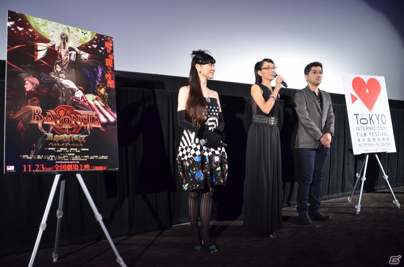 ベヨネッタ役の田中敦子さんや監督の木崎文智氏が登場した「BAYONETTA