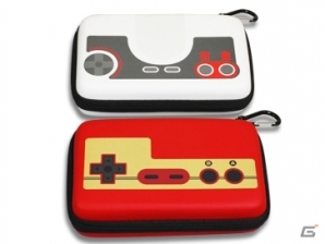 懐かしいレトロゲームデザインの3DS LL用本体収納ポーチ「レトロ