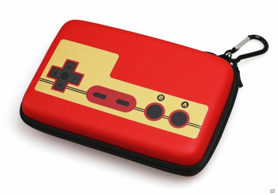 懐かしいレトロゲームデザインの3DS LL用本体収納ポーチ「レトロフェイスポーチ（FCレッド/PCEホワイト）」が10月29日に発売の画像4
