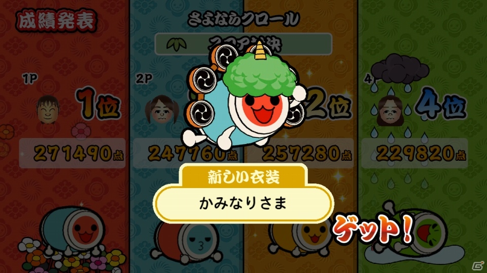 きせかえの組み合わせは1600億通り以上―Wii U「太鼓の達人 Wii Uば～じょん！」演奏ゲームの続報やどんちゃんのカスタマイズ要素を紹介の画像19