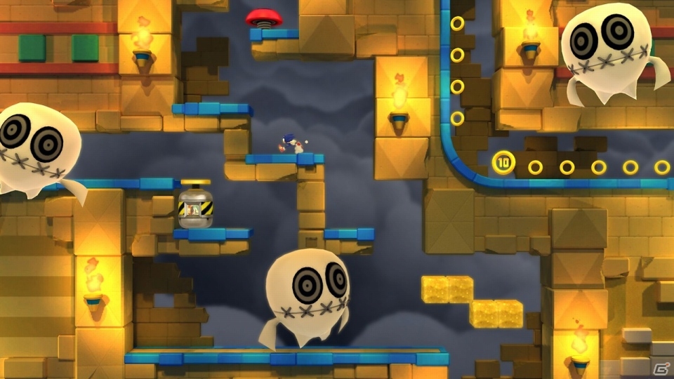 Wii U/3DS「ソニック ロストワールド」多彩なギミックやエッグマンのメカなどが待ち受ける新ステージ「スカイロード」を紹介！の画像15