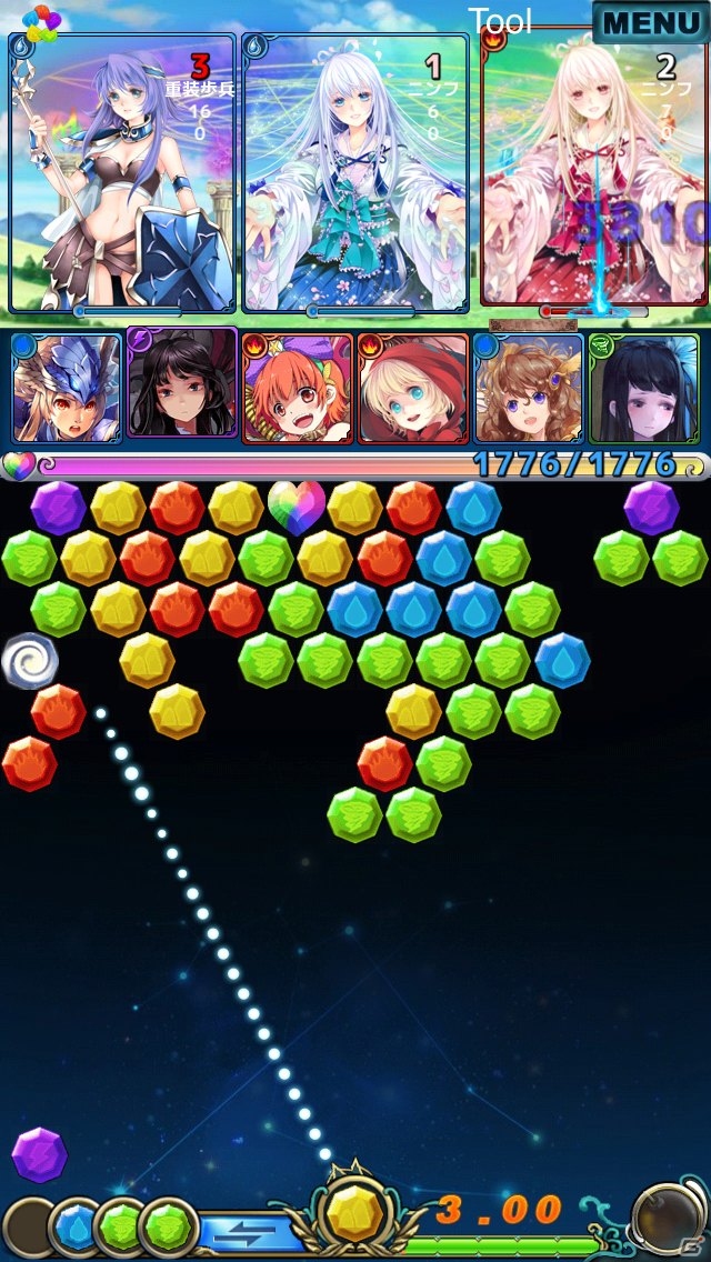 女神たちの壮大なストーリーが描かれるパズルゲーム「古の女神と宝石の射手」がiOS向けに配信開始の画像2
