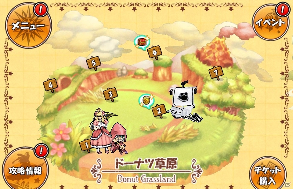 iOS/Android「ケリ姫スイーツ」で限定アイテム「神槍にゃんぐりる」、「にゃんこ大戦争」でキャラクター「ケリ姫」が手に入るコラボレーションがスタートの画像10