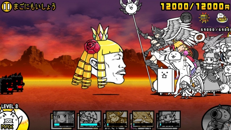 iOS/Android「ケリ姫スイーツ」で限定アイテム「神槍にゃんぐりる」、「にゃんこ大戦争」でキャラクター「ケリ姫」が手に入るコラボレーションがスタートの画像5