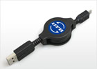 新型PS Vitaに対応した伸縮自在のmicroUSBケーブル「巻き取り USB 充電ケーブル」が11月7日に発売