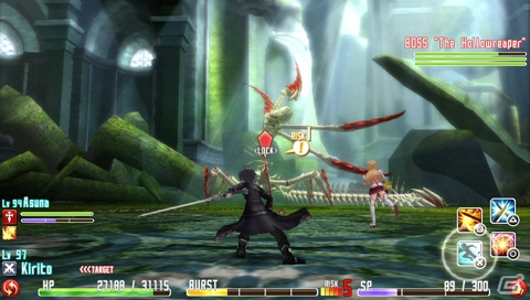PS Vita「ソードアート・オンライン ―ホロウ・フラグメント―」BURSTゲージでアクティブに生まれ変わるバトルシステムの続報が到着―“謎の少女”のCGムービーカットもの画像11