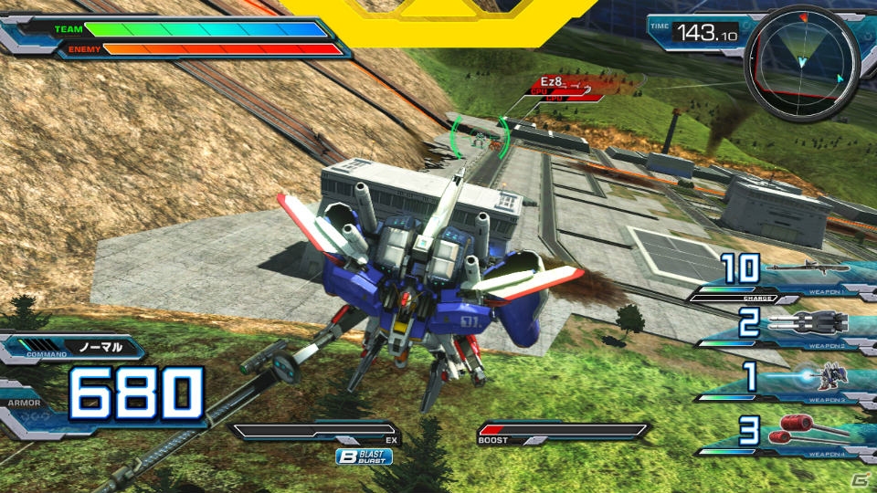 PS3「機動戦士ガンダム エクストリームバーサス フルブースト」初回封入特典でEx-Sガンダムが使用可能に！新モード「フルブーストミッション」も紹介の画像11