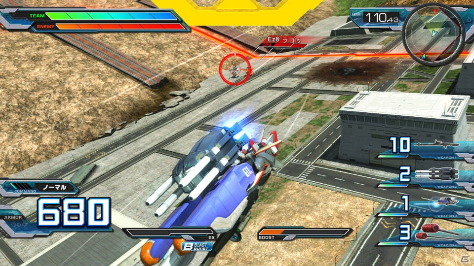 PS3「機動戦士ガンダム エクストリームバーサス フルブースト」初回封入特典でEx-Sガンダムが使用可能に！新モード「フルブーストミッション」も紹介の画像12