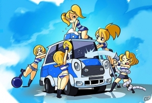 次元混合ワールドに突入して犯罪5姉妹を拘束せよ！3DS「マイティー スイッチ フォース!」が配信スタートの画像1