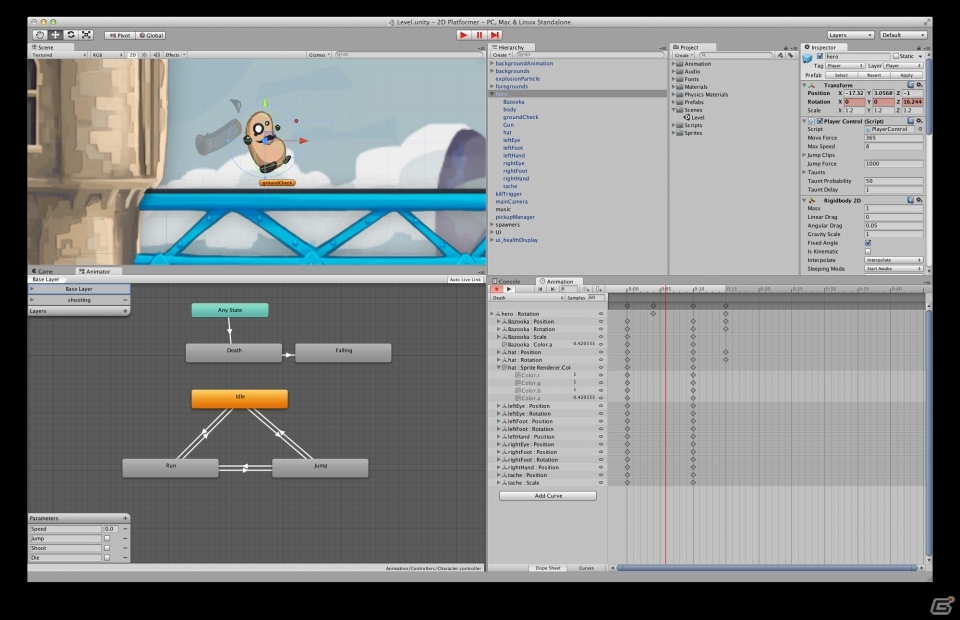「Unity」バージョン4.3がリリース―2D専用開発ツールやMecanimアニメーションシステムの大幅な機能追加などを実施の画像1