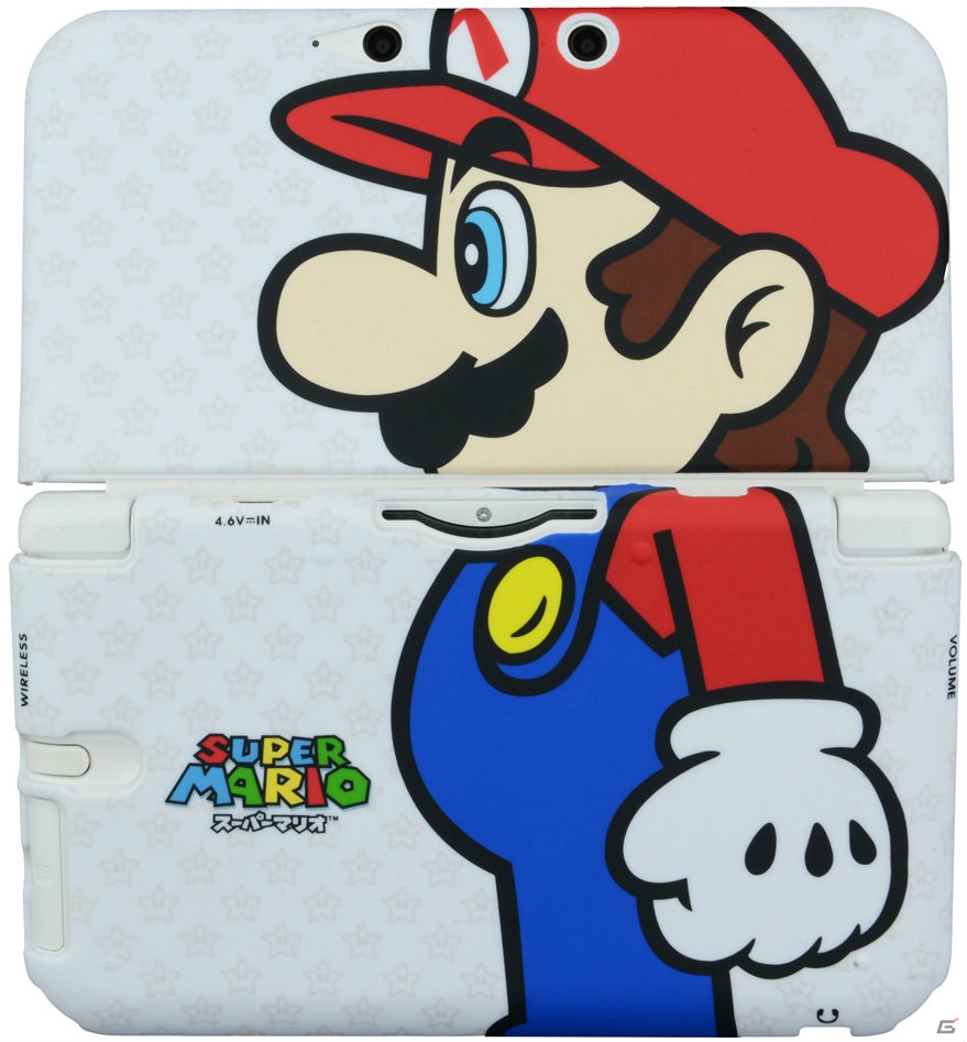 マリオ＆ルイージの真横からのアングルが特徴的な「ラバーコートカバー for ニンテンドー3DS LL マリオ/ルイージ」が12月12日発売の画像1