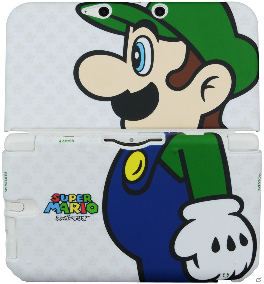 マリオ＆ルイージの真横からのアングルが特徴的な「ラバーコートカバー for ニンテンドー3DS LL マリオ/ルイージ」が12月12日発売の画像2