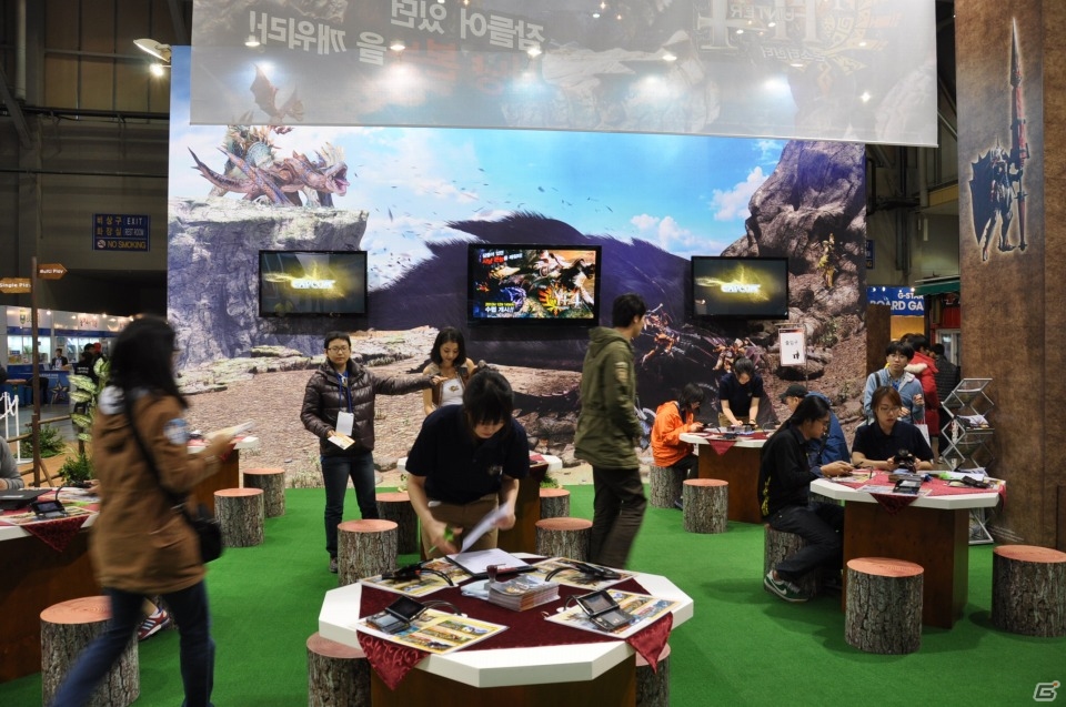 【G-STAR 2013】3DS「モンスターハンター4」韓国内で12月14日に発売！テツカブラやゴア・マガラと戦える試遊台も多数設置！リオレウスの頭部はド迫力っ！の画像6