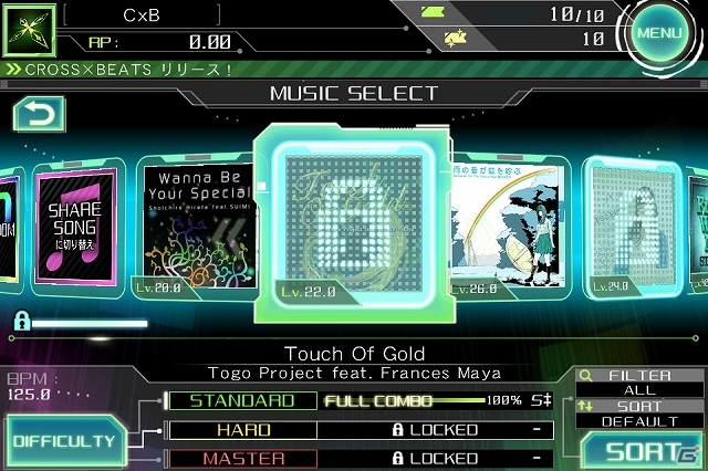 iOS「CROSS×BEATS」新譜面が解放される独自のシステム「アンロックチャレンジ」の詳細が公開！フレンド協力やアイテムの情報もの画像5