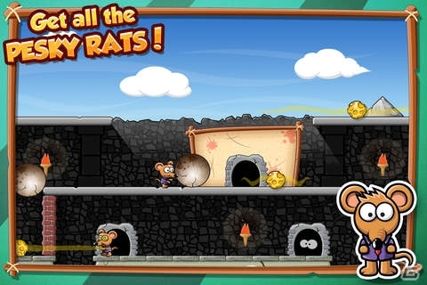 チーズでおびきよせてねずみを退治しよう！iOS「Rat Fishing Blitz」が配信開始の画像4