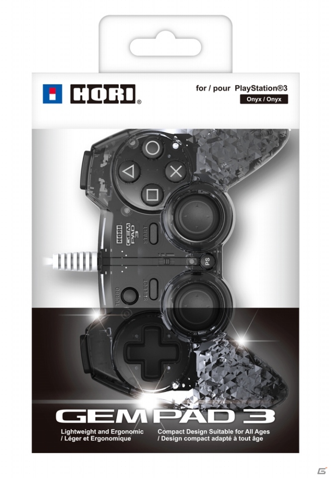 HORI、アナログスティックの感度を3段階で設定できるPS3対応コントローラ「GEM PAD for PS3」を2013年11月に発売の画像1