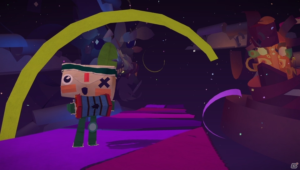PS Vita「Tearaway ～はがれた世界の大冒険～」新たなステージ「びりびり峡谷」やプレイ状況のシェア機能を紹介の画像12