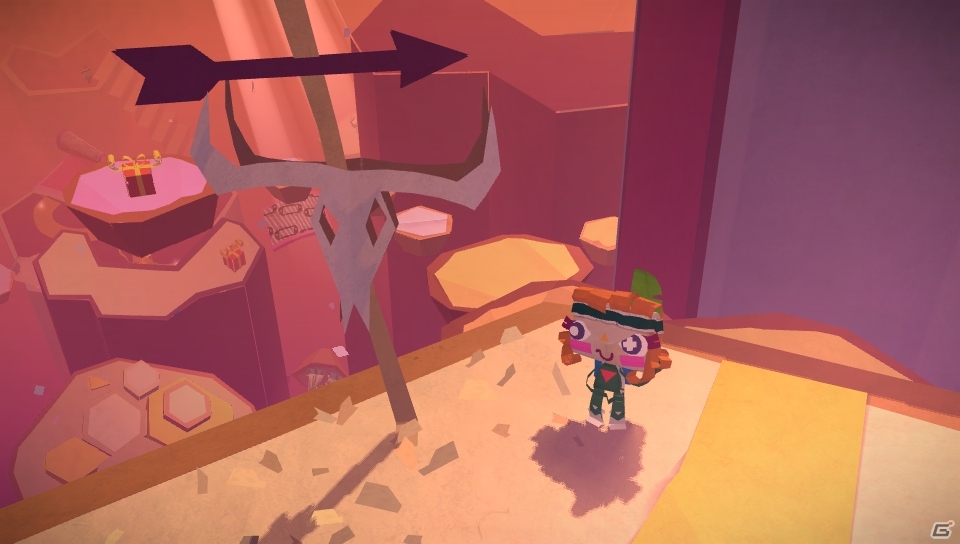 PS Vita「Tearaway ～はがれた世界の大冒険～」新たなステージ「びりびり峡谷」やプレイ状況のシェア機能を紹介の画像6