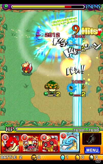 モンスターを引っ張ってぶつける新感覚ハンティングゲーム！アクションRPG「モンスターストライク」プレイインプレッションの画像2