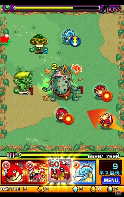 モンスターを引っ張ってぶつける新感覚ハンティングゲーム！アクションRPG「モンスターストライク」プレイインプレッションの画像4