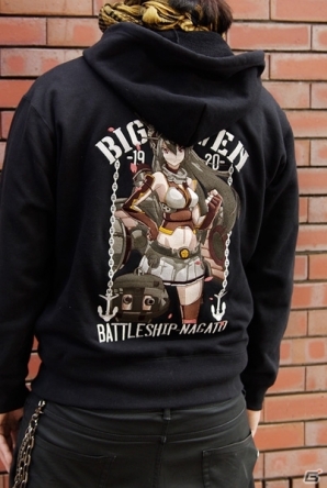 艦隊これくしょん -艦これ-」島風、長門を精密に表現した刺繍パーカー