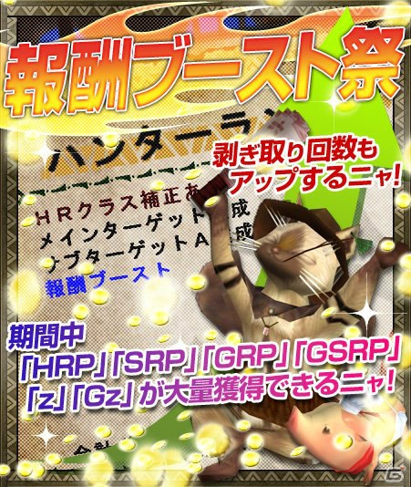 Xbox 360/PC「モンスターハンター フロンティアG」報酬をがっぽり得られるチャンス！「3のつく日＆第3週末はHRPたっぷりデー！」開催の画像2