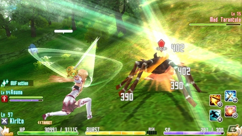 PS Vita「ソードアート・オンライン ―ホロウ・フラグメント―」パートナーと一緒に擬似的に8人で楽しめるマルチプレイが登場！キャラクター目線で楽しめる主観モードもの画像15