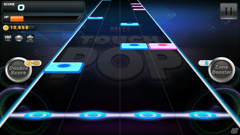 端末内の楽曲で遊ぶことのできる音楽ゲームアプリ「タッチポップ」がAndroid向けに配信開始の画像3