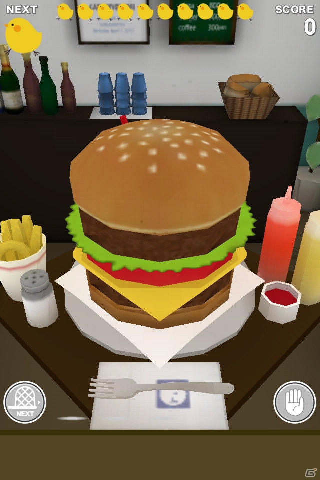 iOS/Android「もっと！ぴよ盛り」アメリカンな新ステージ「バーガー編」が登場！「たのしい幼稚園」での連載も開始の画像4