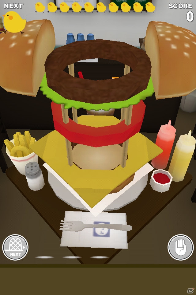 iOS/Android「もっと！ぴよ盛り」アメリカンな新ステージ「バーガー編」が登場！「たのしい幼稚園」での連載も開始の画像5