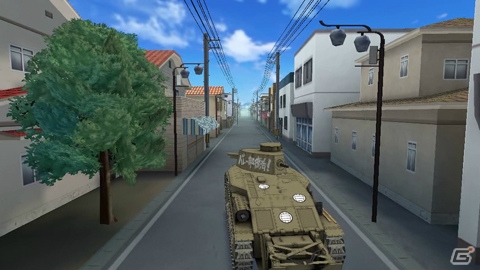 PS Vita「ガールズ＆パンツァー 戦車道、極めます！」3Dで表現された大洗町などのマップや操作戦車のモデルを紹介！の画像10