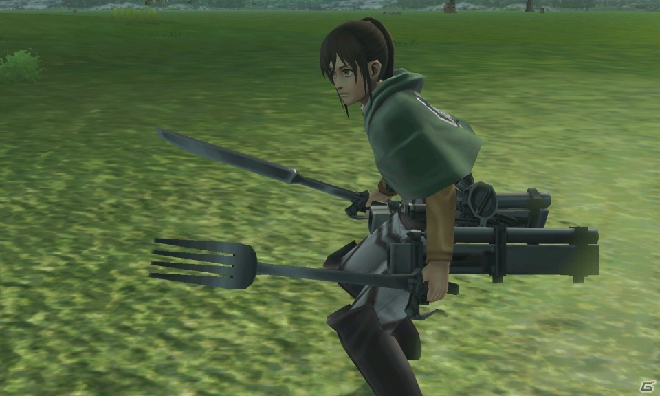 3DS「進撃の巨人～人類最後の翼～」ダウンロードコンテンツ「サシャ編」が12月20日より期間限定無料配信の画像2