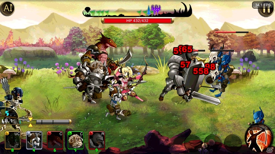 「殲滅のプリンセスパレード」Android版のオープンβテストが開始―お伴を引き連れモンスターを殲滅しようの画像2