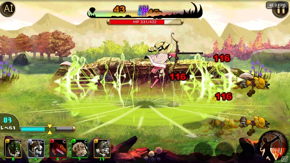 「殲滅のプリンセスパレード」Android版のオープンβテストが開始―お伴を引き連れモンスターを殲滅しようの画像7