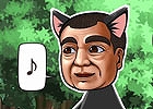 iOS/Android「おやじねこ横丁」ゲリラスカウトイベントにて幕末の志士・西郷隆盛ねこが出現！