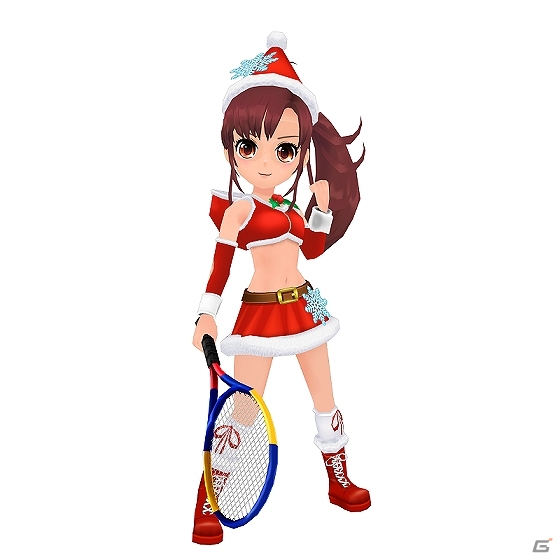 iOS/Android「スマッシュ☆テニス ラブショット！！」サキやシュウのクリスマス衣装が登場―サンタやトナカイの格好で今の季節を楽しもう！の画像1