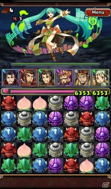 iOS/Android「三国志パズル大戦」に特別ボイスを携えた「初音ミク」らが登場―「バーチャル・シンガーコラボレーション」がスタートの画像2