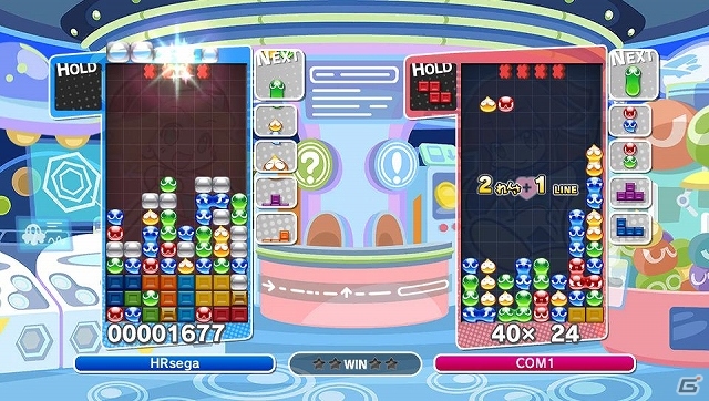 PS3/PS Vita/Wii U/3DS「ぷよぷよテトリス」プレイ映像第3弾では「ぷよぷよ」と「テトリス」が合体した「ぷよテトミックス」ルールを紹介！の画像1