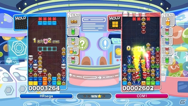 PS3/PS Vita/Wii U/3DS「ぷよぷよテトリス」プレイ映像第3弾では「ぷよぷよ」と「テトリス」が合体した「ぷよテトミックス」ルールを紹介！の画像2