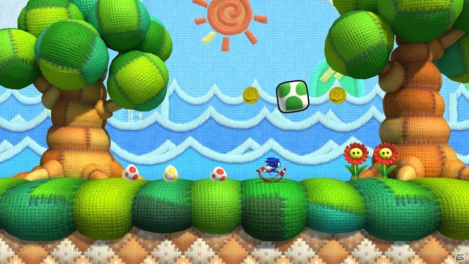 ソニックとヨッシーが夢の共演！？Wii U版「ソニック ロストワールド」に追加コンテンツ「ヨッシーアイランドZone」が登場の画像2