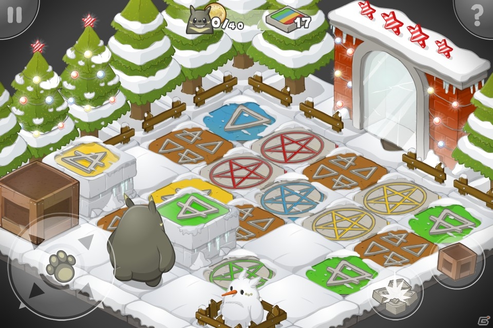 カラフルなXmasランドを舞台にしたパズルゲーム「グルーの大冒険～クリスマス・パニック！～」がiOS/Android向けに配信の画像2
