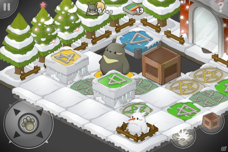 カラフルなXmasランドを舞台にしたパズルゲーム「グルーの大冒険～クリスマス・パニック！～」がiOS/Android向けに配信の画像3